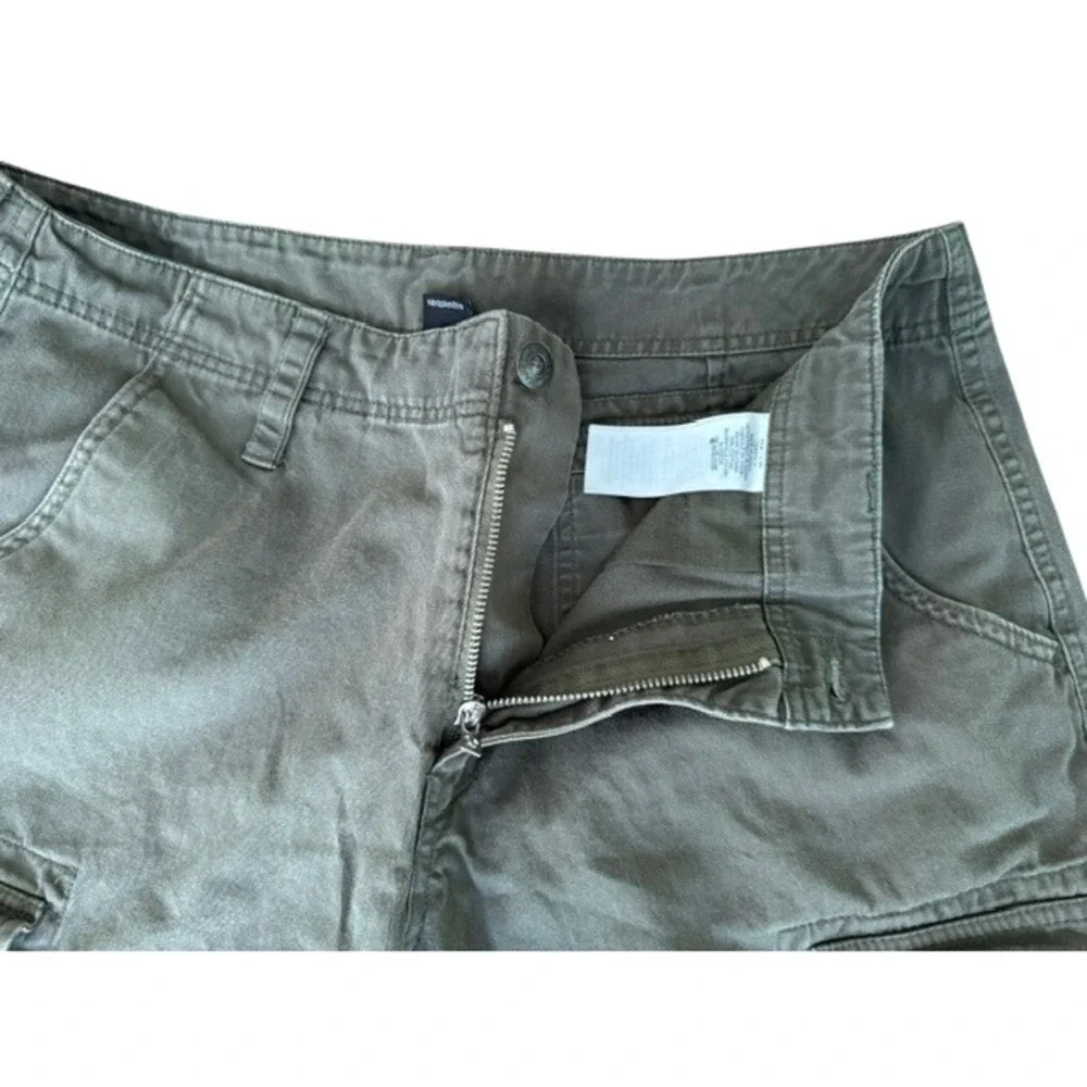 True Religion Mens Cargo Shorts Size 33 Olive Green Cotton Utility World Tour